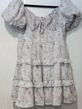 Altar’d state puff sleeve floral dress
